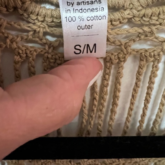 Beige coverup or worn with a slip - Picture 5 of 5